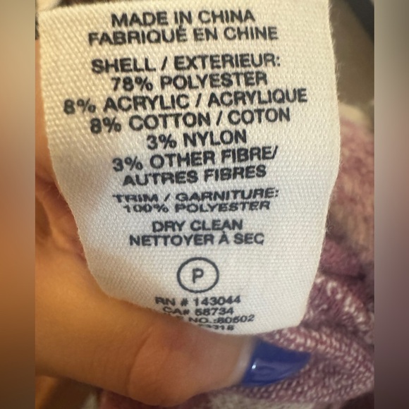 Avec Les Filles pink plaid preppy cozy winter girly feminine jacket size XS - Picture 2 of 6